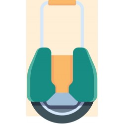 sticker mural trottinette rose bleu