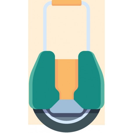 sticker mural trottinette rose bleu