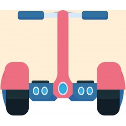 stickers segway noir et blanc