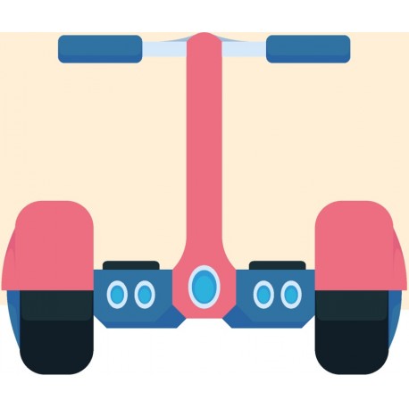 stickers segway noir et blanc