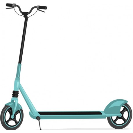 stickers trottinette bleu