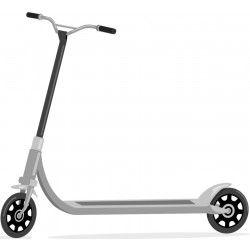 stickers trottinette bleu ciel