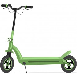 stickers trottinette rouge