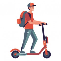 sticker trottinette deco chambre