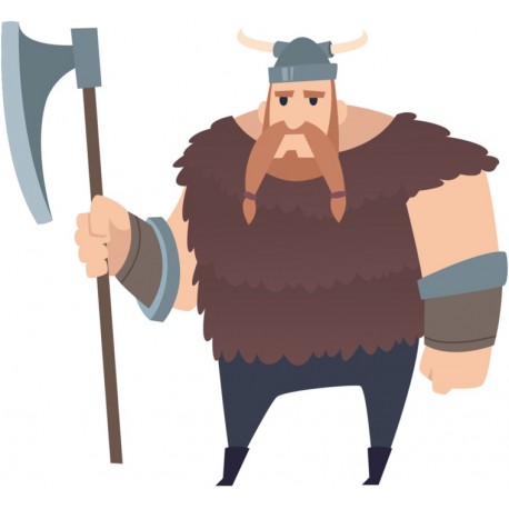 autocollant mural bouclier viking