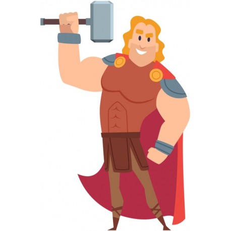 autocollant mural theme viking