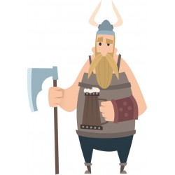autocollant mural viking