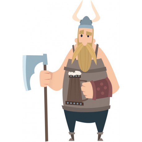 autocollant mural viking