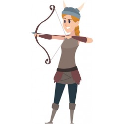 autocollant mural viking enfant