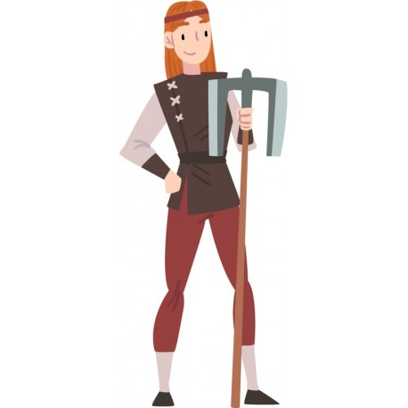 autocollants guerriere fille