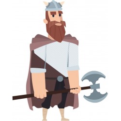 autocollants viking chambre