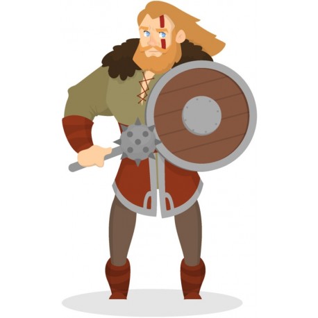 sticker combattant viking