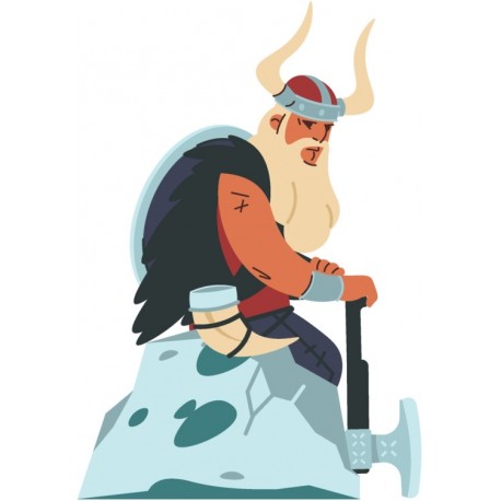 sticker mural viking