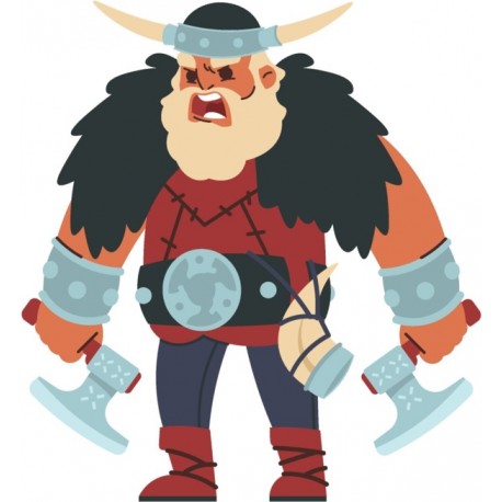 sticker mural viking deco