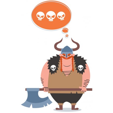 stickers viking garcon