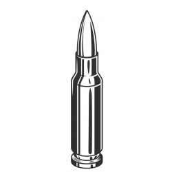 autocollant mural impacte de balle noir et blanc