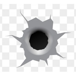 autocollants balle arme