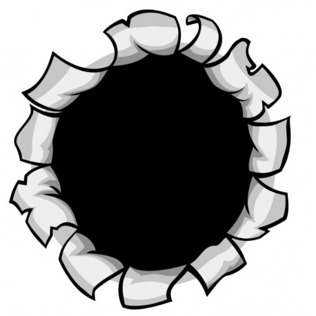 autocollants impacte de balle deco