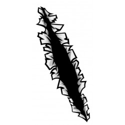 mural sticker impacte de balle