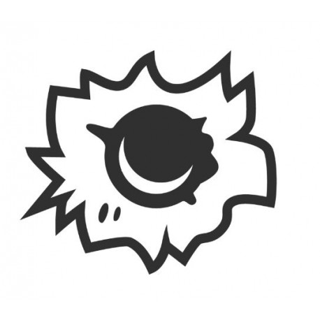 muraux stickers choc de balle