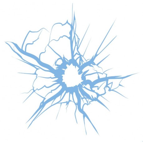 sticker impacte de balle