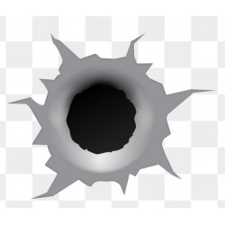 stickers impacte de balle