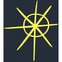 autocollants muraux etoile bleu noir