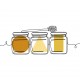 autocollant petit pot