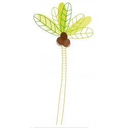 autocollant mural palmier