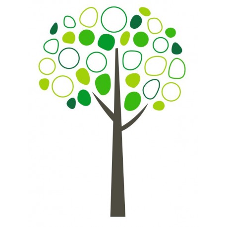 autocollant mural arbre