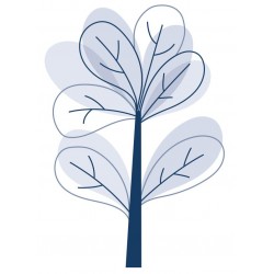 autocollant mural sapin