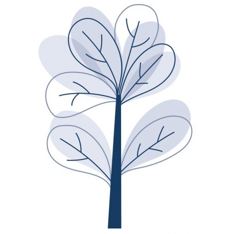 autocollant mural sapin