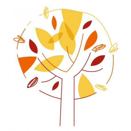 autocollants mural sapin