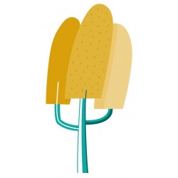 autocollants muraux arbre bleu