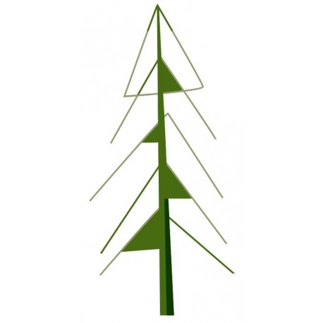 autocollants muraux arbre jaune