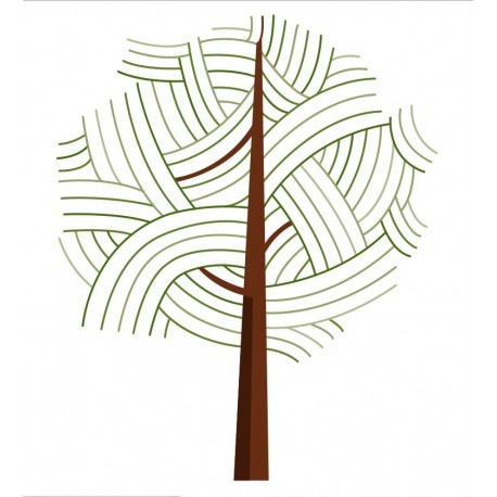 sticker muraux arbre bleu