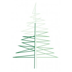 sticker muraux arbre vert