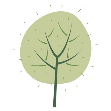 stickers muraux arbre jaune