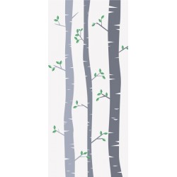 autocollants mural bouleaux design