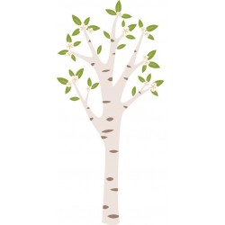 autocollants muraux bouleaux