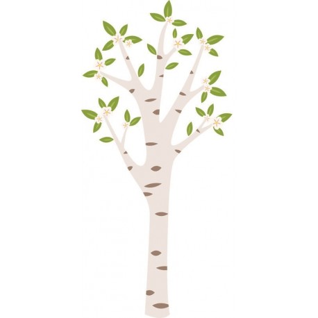 autocollants muraux bouleaux