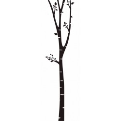 sticker mural bouleau design