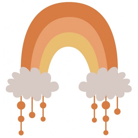 sticker mural arc en ciel