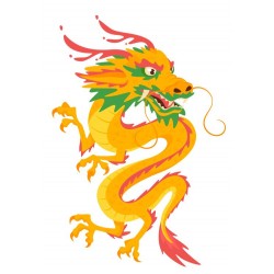 stickers dragon chinois