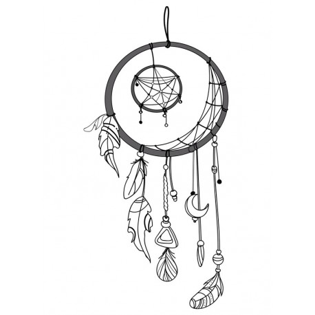 attrape reve stickers noir