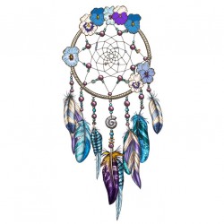 attrape reve stickers plume chambre