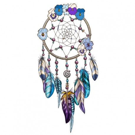 attrape reve stickers plume chambre