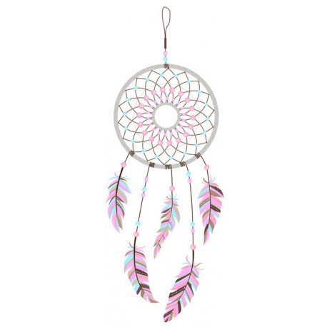 attrape reve stickers plume multi color