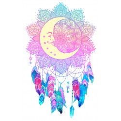 autocollant attrape reve orange