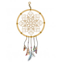 stickers attrape reve rose